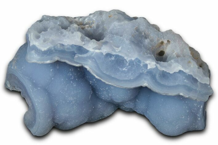 Sparkly Blue Chalcedony Pseudomorph After Anhydrite - Peru #352422